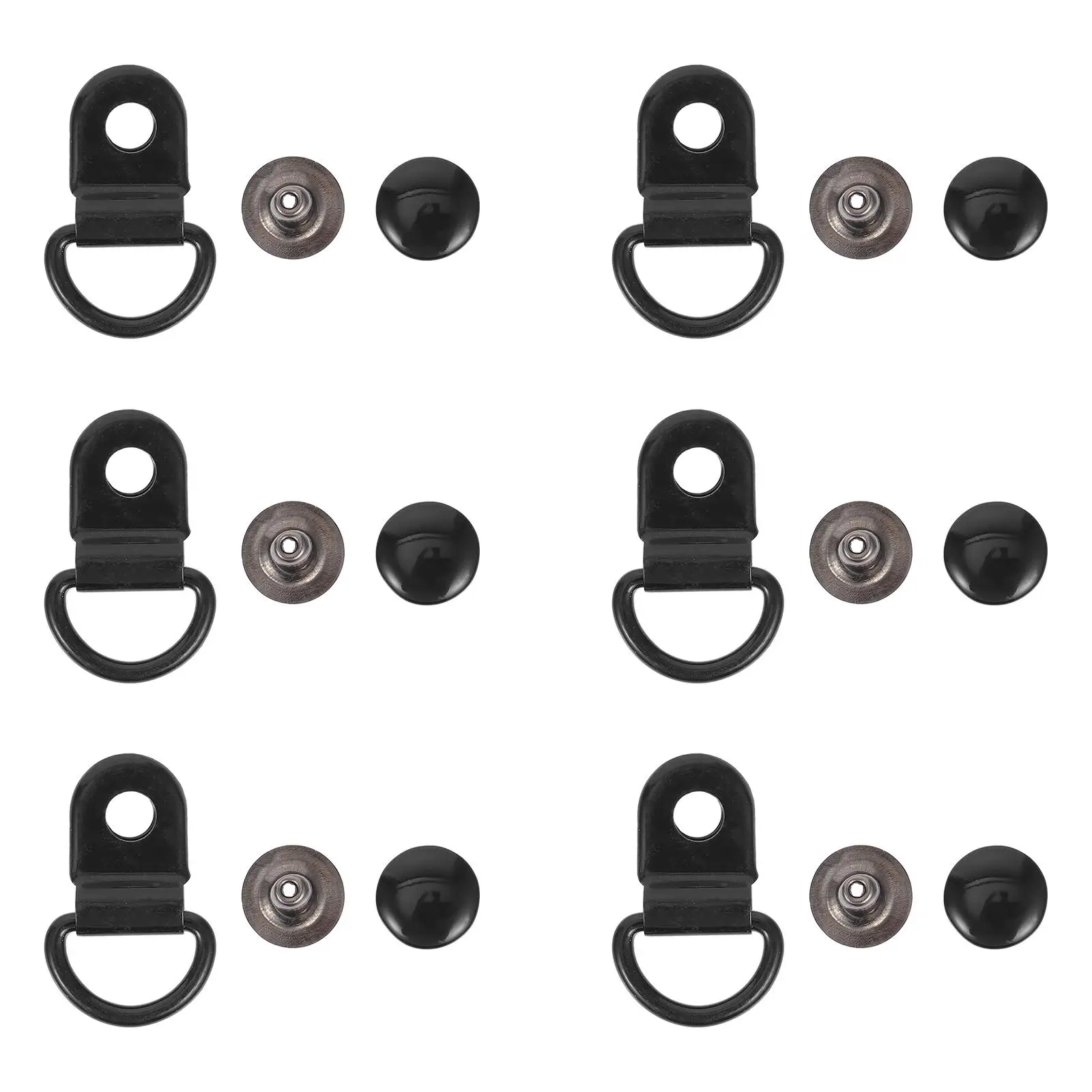 30 Sets 14x9mm Black Carabiner Buckles Reusable Detachable Buttons for Handbags Shoes Stainless Steel Craft Supplies
30 Sets 14x9mm Black Carabiner Buckles Reusable Detachable Buttons for Handbags Shoes Stainless Steel Craft Supplies