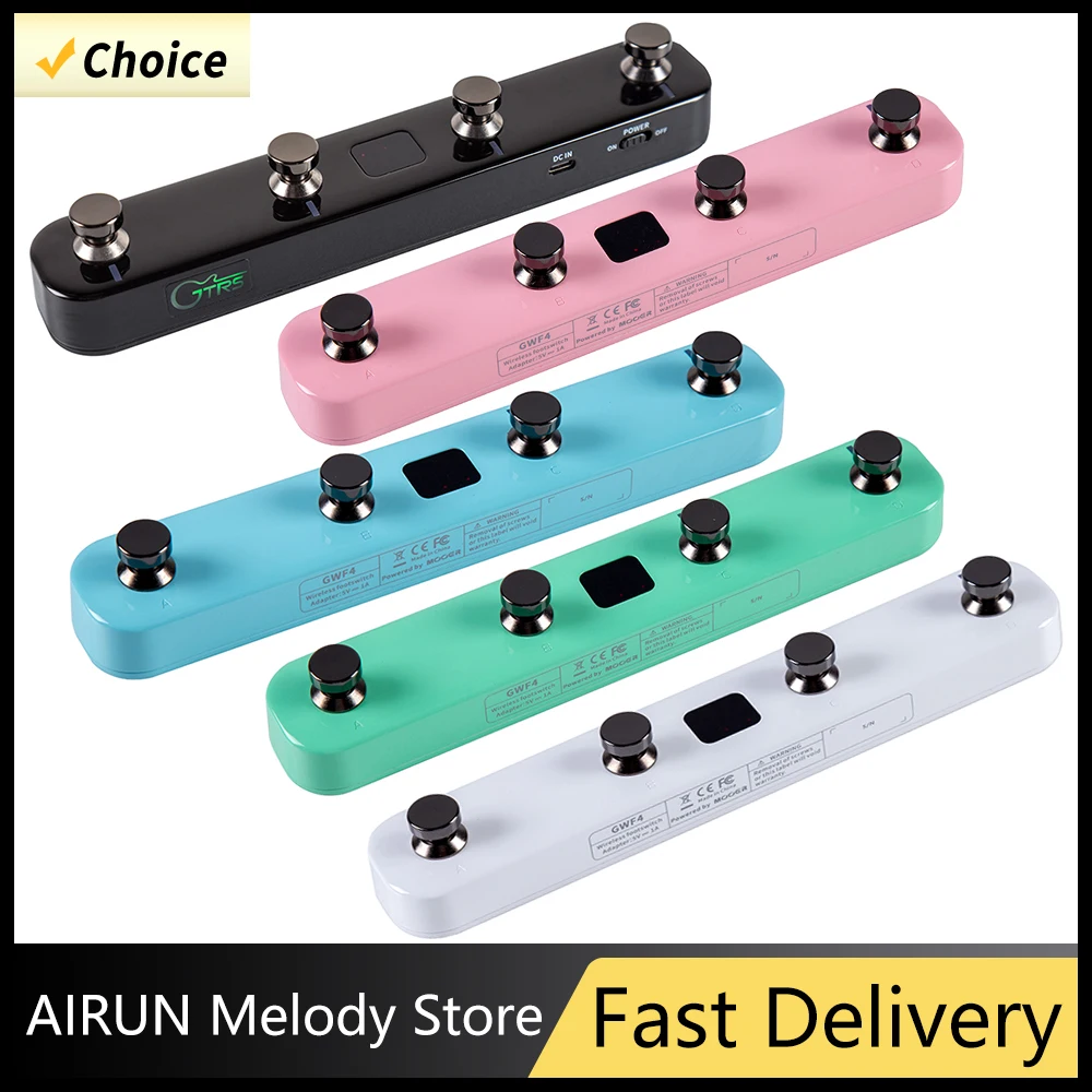 Mooer GWF4 Series Electric Guitar Wireless Foot Pedal Switch Controller for Prime P1 Smart Guitar Pedal and Gtrs Electric Guitar
Mooer GWF4 Series Electric Guitar Wireless Foot Pedal Switch Controller for Prime P1 Smart Guitar Pedal and Gtrs Electric Guitar