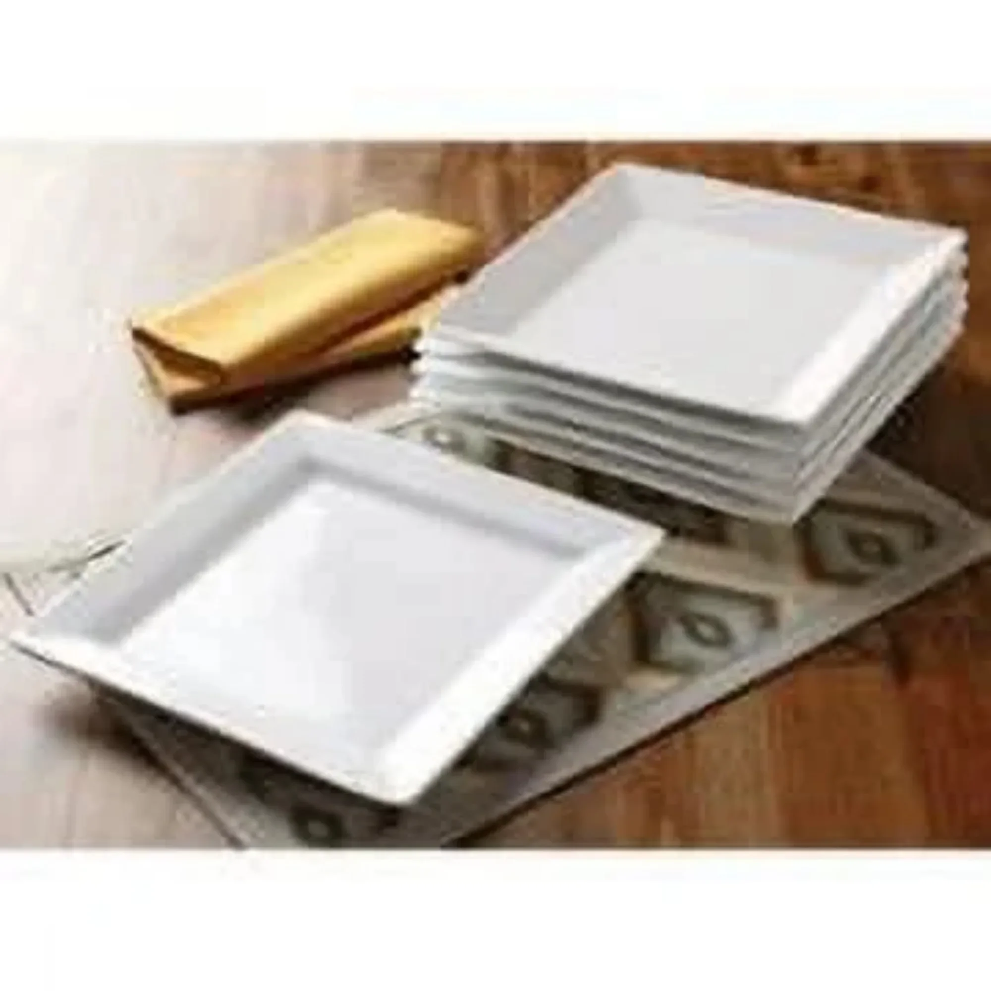 16 Piece Square Porcelain Dinnerware Set, White
16 Piece Square Porcelain Dinnerware Set, White