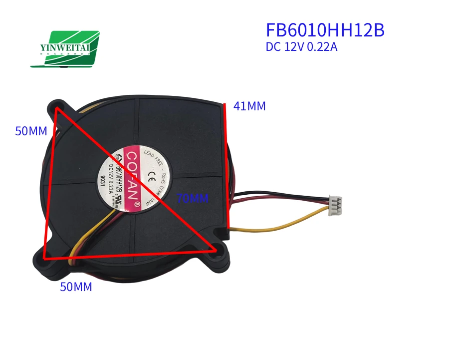 NEW Laptop CPU Fan for FB6010HH12B DC 12V 0.22A 6010
NEW Laptop CPU Fan for FB6010HH12B DC 12V 0.22A 6010