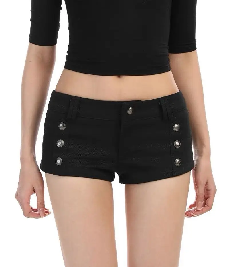 Y2K High Street Double Row Button Shorts Women Summer Design Slim Fit Slimming Low Waist Hip Hugging Hot Pants
Y2K High Street Double Row Button Shorts Women Summer Design Slim Fit Slimming Low Waist Hip Hugging Hot Pants