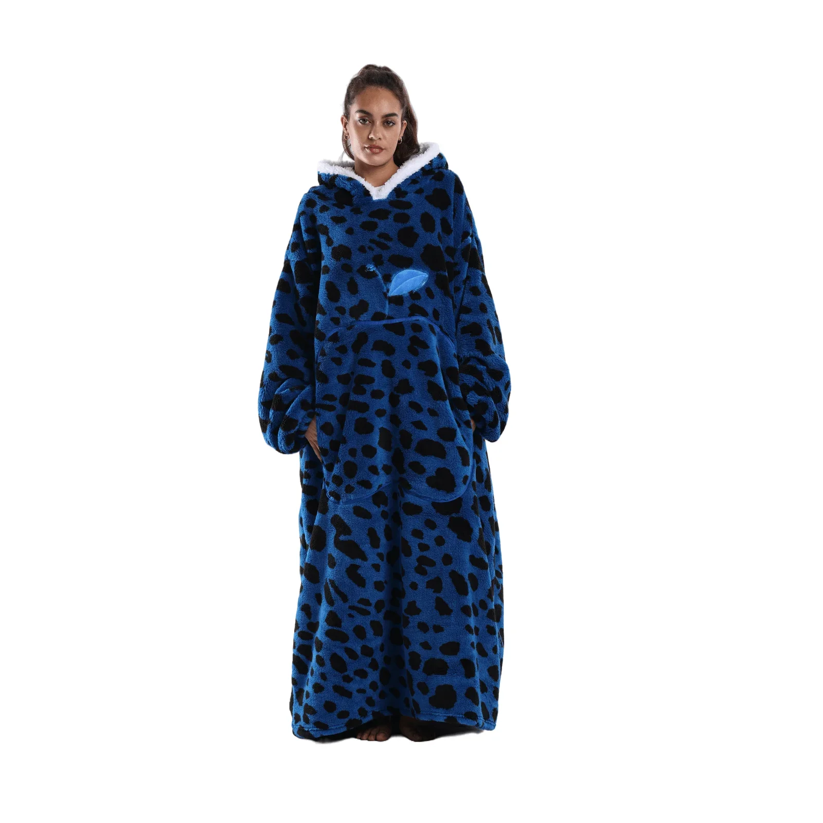 New Leopard Print Apple Style Autumn Winter Lazy Blanket TV Blanket Outdoor Cold-Proof Hooded Loungewear Printed Long Sleeve Thickened Couple Hooded Bathrobe Loungewear
New Leopard Print Apple Style Autumn Winter Lazy Blanket TV Blanket Outdoor Cold-Proof Hooded Loungewear Printed Long Sleeve Thickened Couple Hooded Bathrobe Loungewear
