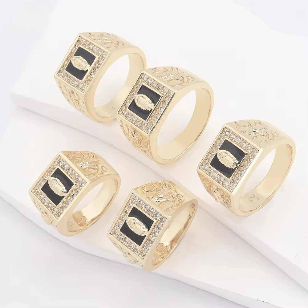 Ruixi Fashion New Virgin Mary Zircon Black Glue Craft Ring Suitable for Men and Women's Birthday Party Gifts
Ruixi Fashion New Virgin Mary Zircon Black Glue Craft Ring Suitable for Men and Women's Birthday Party Gifts