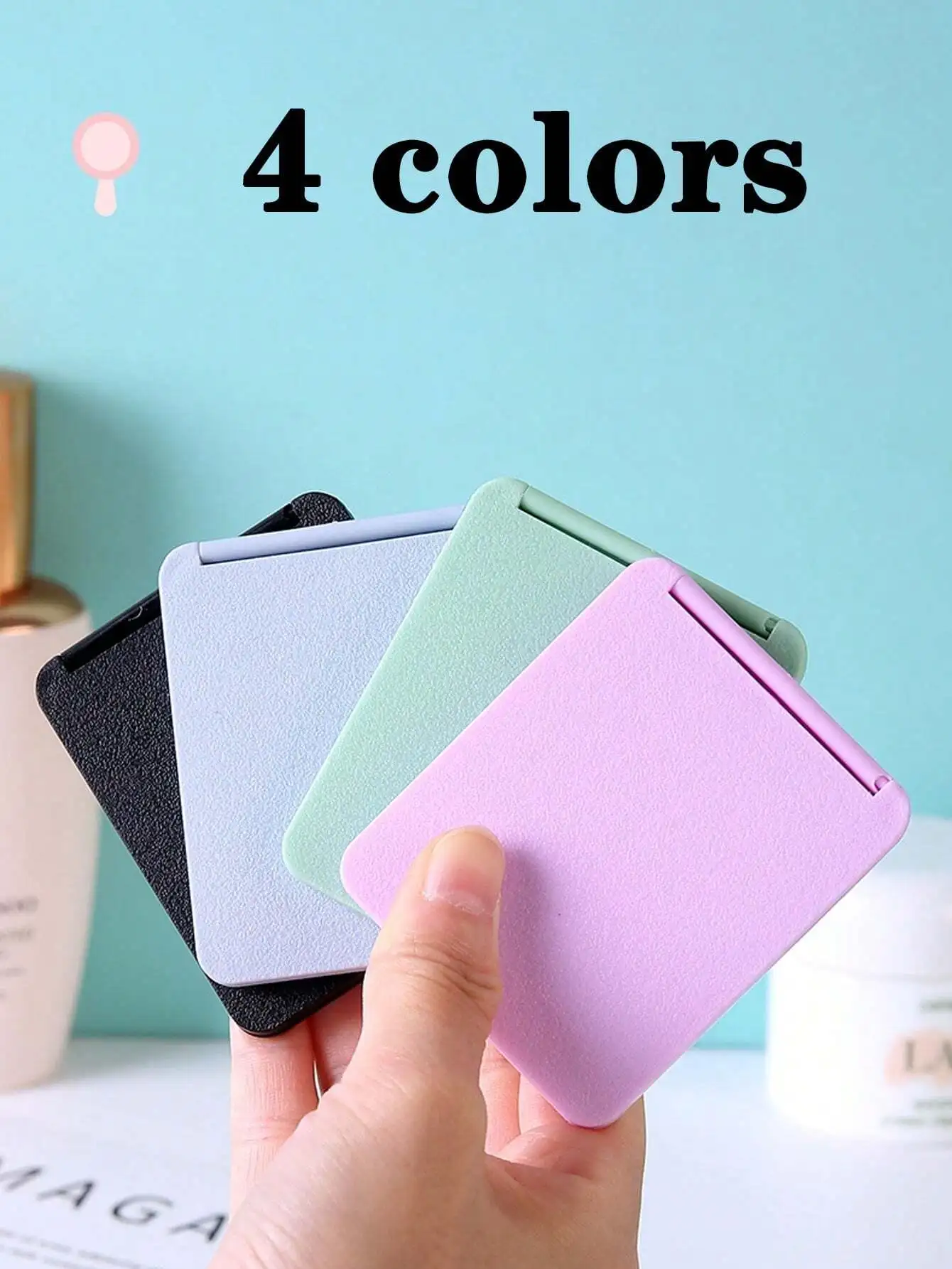 1pc Double-Sided Folding Compact Makeup Mirror for Women and Girls, Portable Pocket Mirror, Travel Gift in 4 Colors
1pc Double-Sided Folding Compact Makeup Mirror for Women and Girls, Portable Pocket Mirror, Travel Gift in 4 Colors