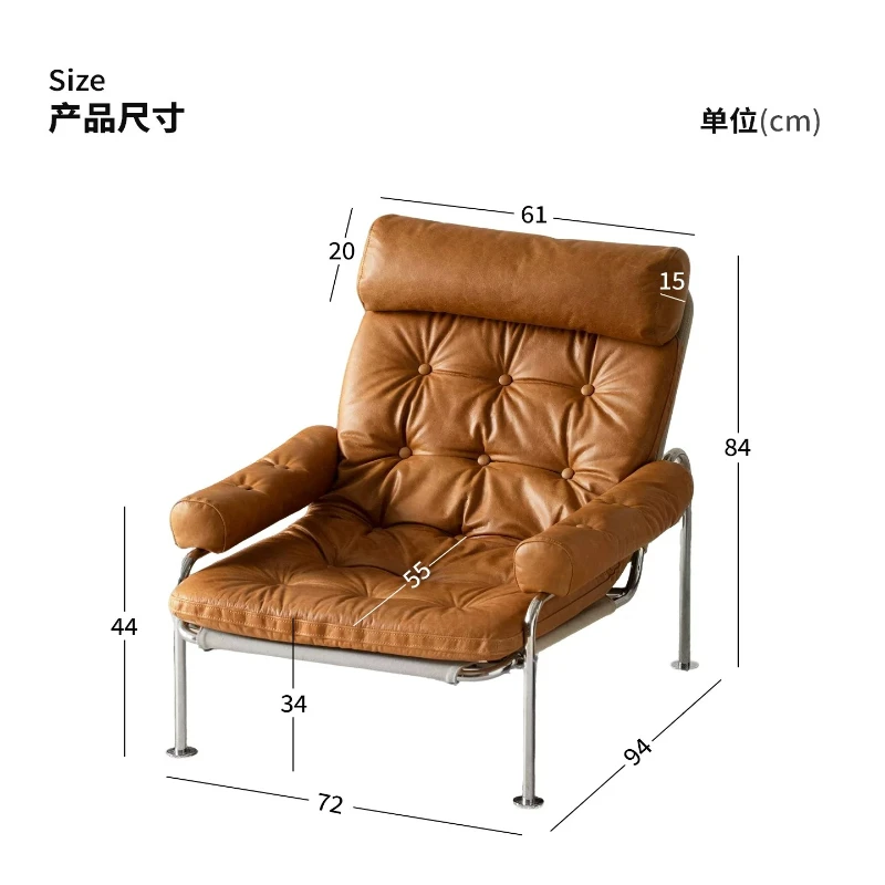 LH leather Bauhaus oil wax leather recliner living room casual simple wind sofa chair
LH leather Bauhaus oil wax leather recliner living room casual simple wind sofa chair