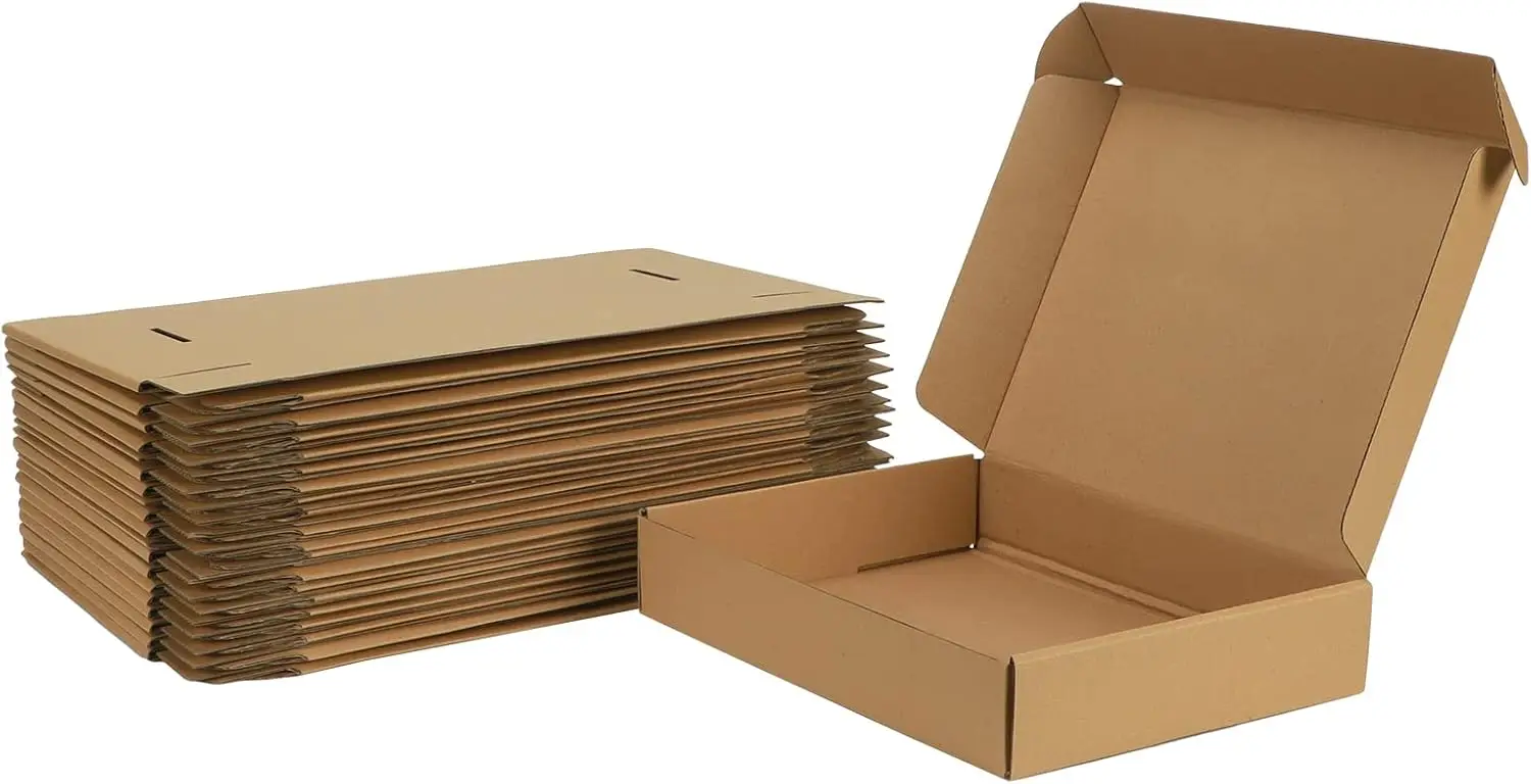 Corrugated Cardboard Boxes 11x8x2 Set of 20, Flat Shipping Boxes for Small Business Packing, Sturdy & Easy Fold
Corrugated Cardboard Boxes 11x8x2 Set of 20, Flat Shipping Boxes for Small Business Packing, Sturdy & Easy Fold