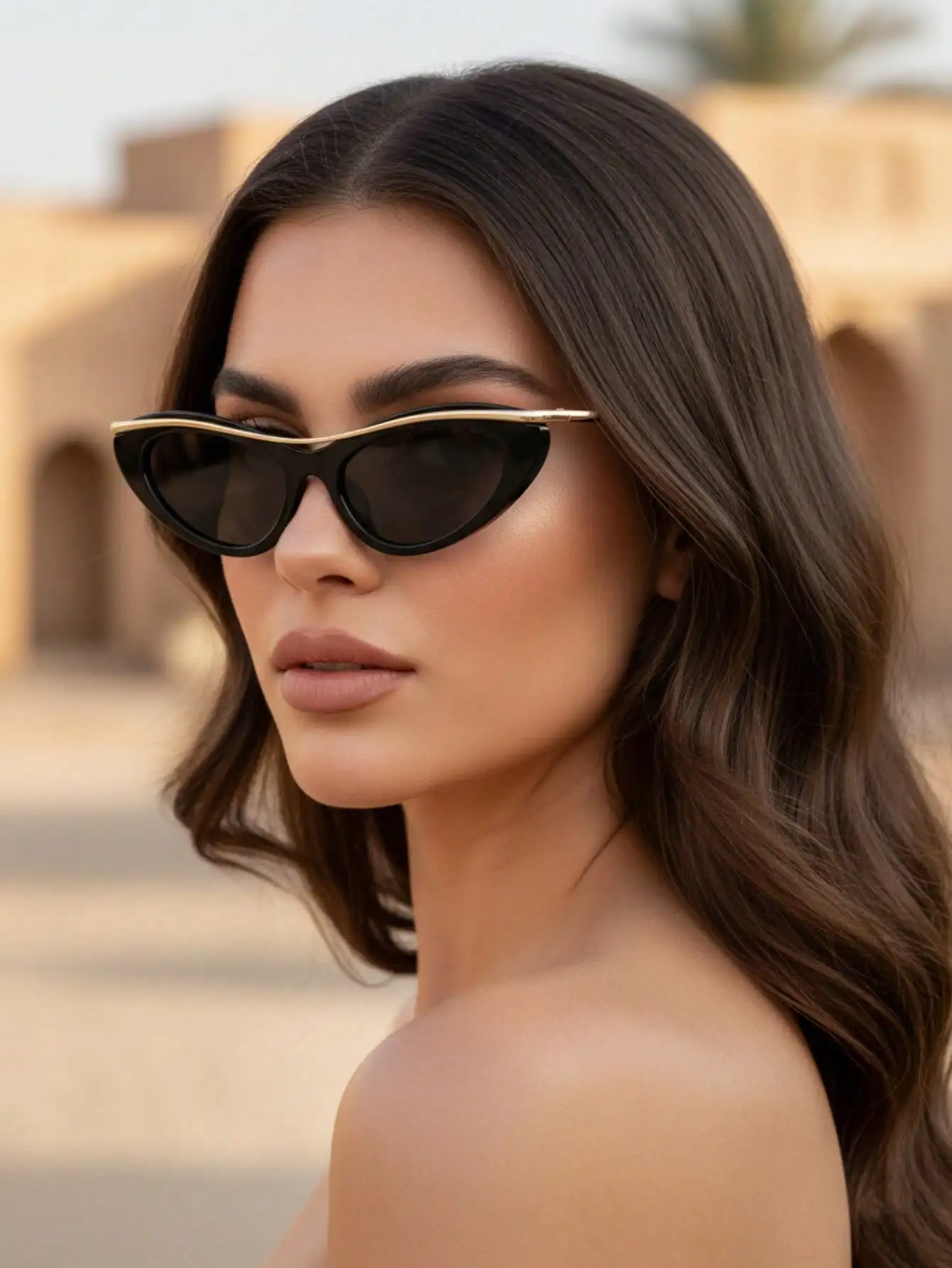 1pc Cat Eye Small Frame Women's Fashion Glasses, New Y2K Decorative Glasses
1pc Cat Eye Small Frame Women's Fashion Glasses, New Y2K Decorative Glasses