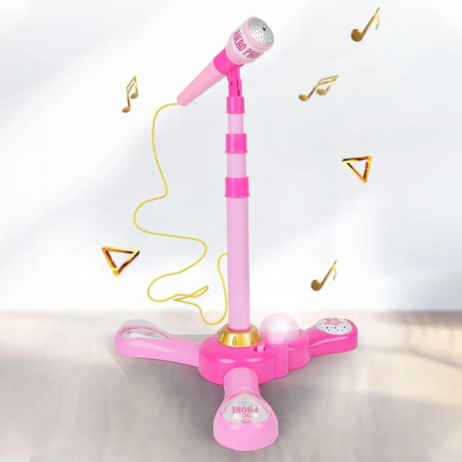 Music Toy Microphone Stand Gift with Music and Light Sing Microphone Toy Fun Musical Effects for Kids Ages 3+ Years Holiday
Music Toy Microphone Stand Gift with Music and Light Sing Microphone Toy Fun Musical Effects for Kids Ages 3+ Years Holiday