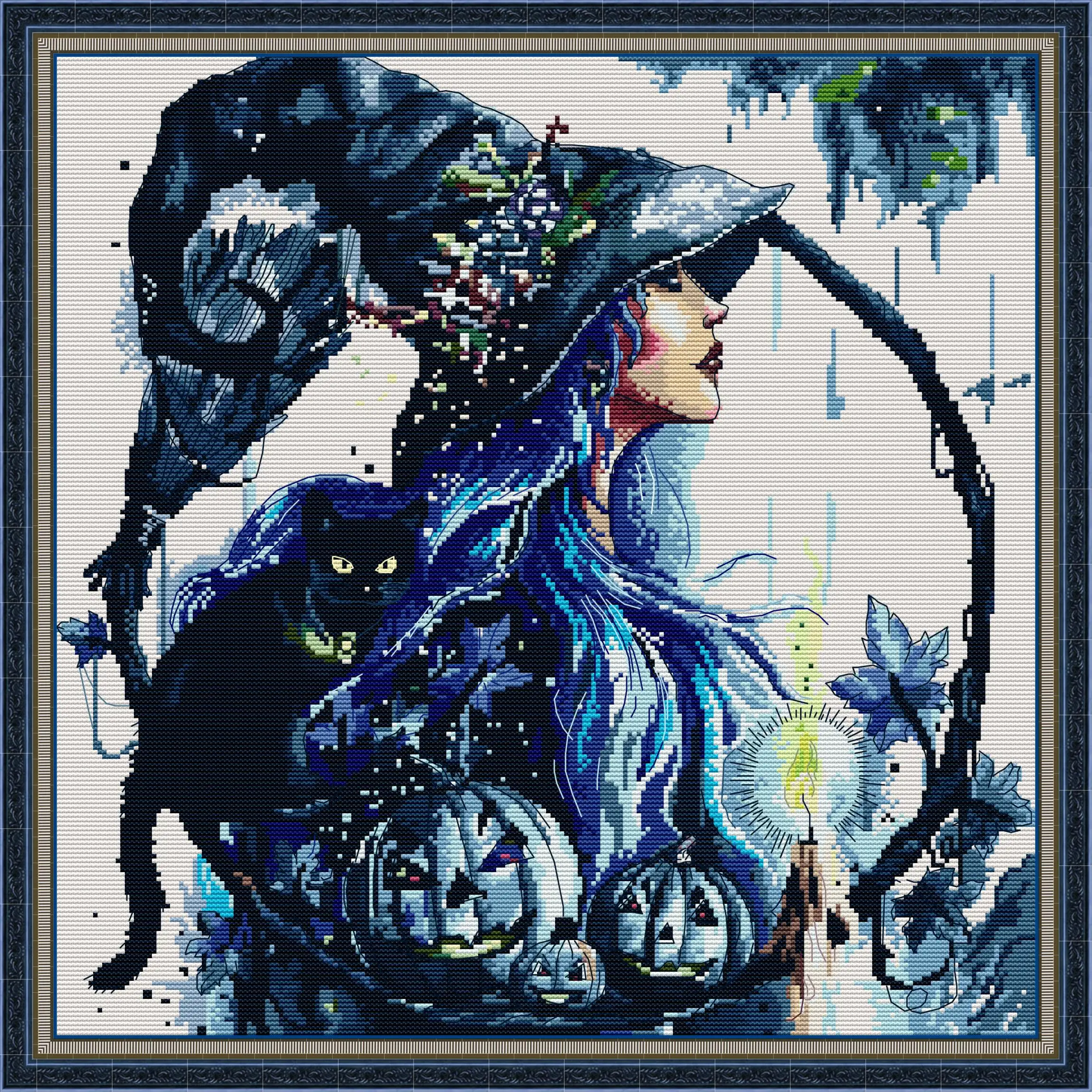 Набор для вышивки крестом Joy Sunday с предварительной печатью, легкий узор, набор для вышивки из штампованной ткани Аиды-волшебная девушка 
Набор для вышивки крестом Joy Sunday с предварительной печатью, легкий узор, набор для вышивки из штампованной ткани Аиды-волшебная девушка