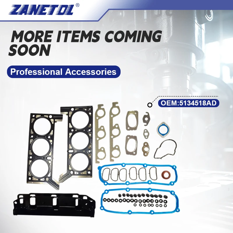 ZANETOL Cylinder Head Gasket Set for Chrysler Town & Country 2005~2007 for Dodge Caravan 2005~2007 5134518AD 5134518AA 5134518AB
ZANETOL Cylinder Head Gasket Set for Chrysler Town & Country 2005~2007 for Dodge Caravan 2005~2007 5134518AD 5134518AA 5134518AB