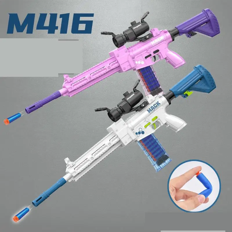 Toy Guns M416 Electric Airsoft Simulation Weapons Soft Bullet Dart Pink Rifle For Boys Girls Birthday Gifts Shooting CS Outdoor
Toy Guns M416 Electric Airsoft Simulation Weapons Soft Bullet Dart Pink Rifle For Boys Girls Birthday Gifts Shooting CS Outdoor