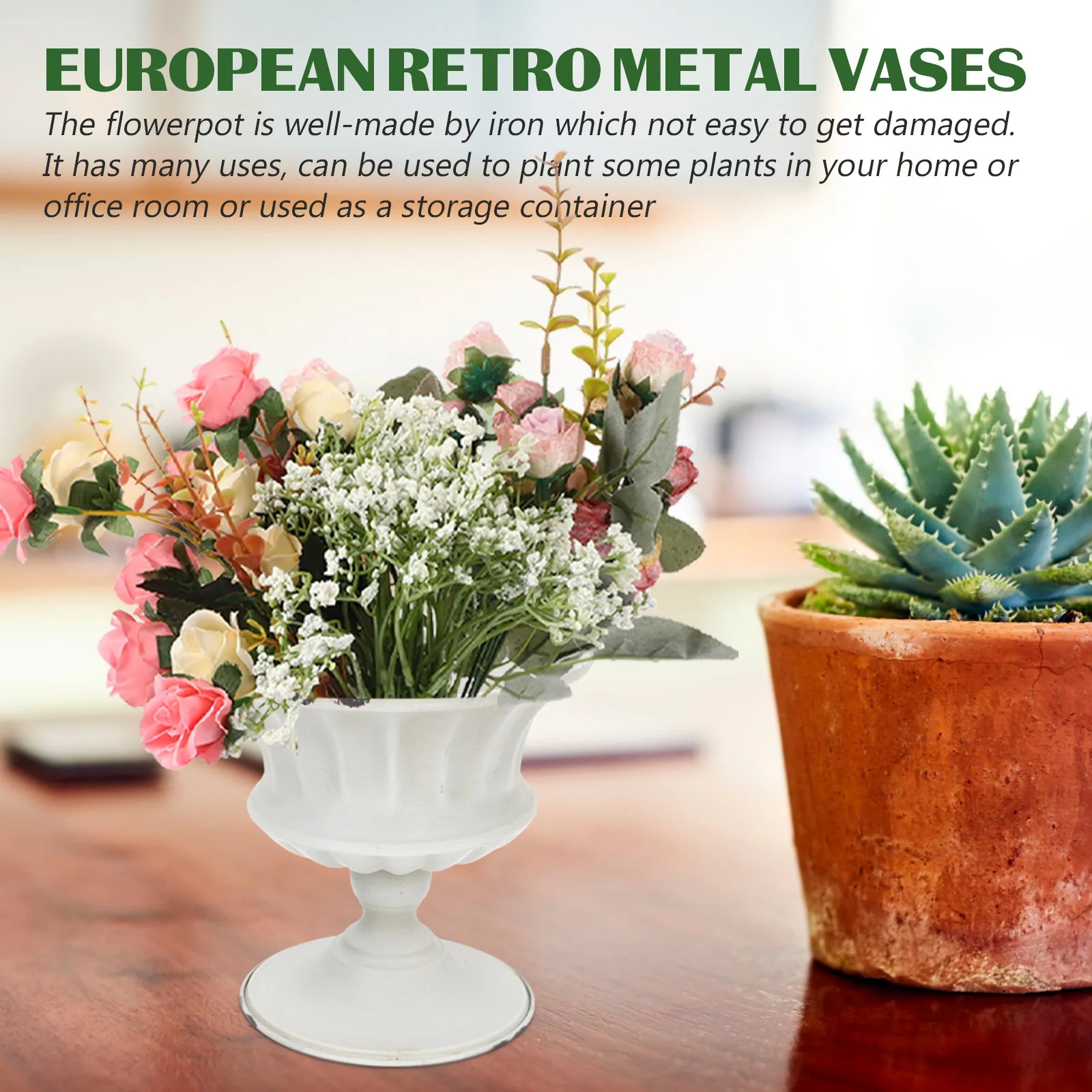 Retro Metal Vase Large Plant Pots Indoor Nursery Hyacinth Bowls Creative Flower Container European Style Home Decor Vintage Iron
Retro Metal Vase Large Plant Pots Indoor Nursery Hyacinth Bowls Creative Flower Container European Style Home Decor Vintage Iron