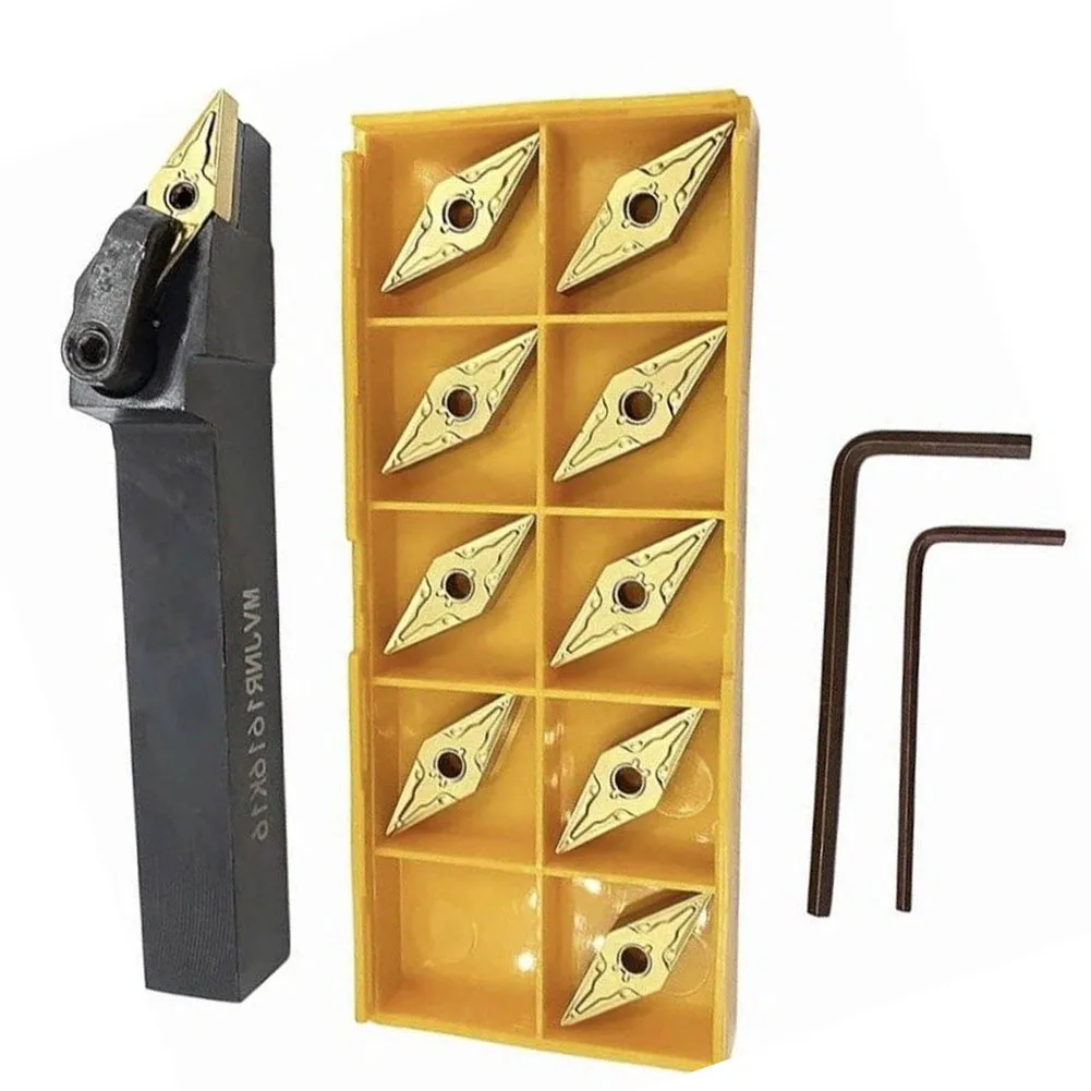Upgrade Your Turning Experience with 16mm MVJNR1616H16 Lathe External Turning Tool Holder +10 VNMG160404 Inserts
Upgrade Your Turning Experience with 16mm MVJNR1616H16 Lathe External Turning Tool Holder +10 VNMG160404 Inserts