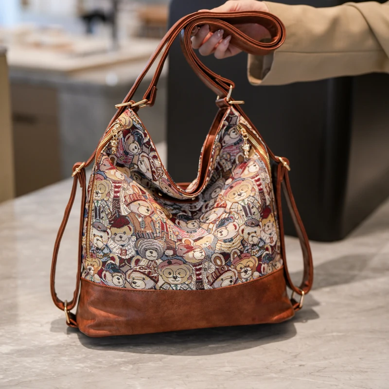 Light Luxury High-end Cartoon Backpack For Women 2025 New Large Capacity Commuting Travel Bag Multifunctional Tote Bag For Women
Light Luxury High-end Cartoon Backpack For Women 2025 New Large Capacity Commuting Travel Bag Multifunctional Tote Bag For Women