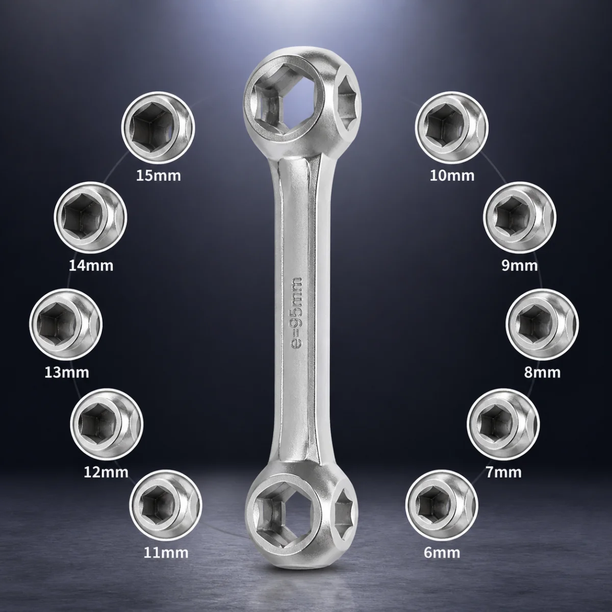 Bicycle Mountain Bike Repair Tool External Hexagonal Bone Wrench Repair Tool/6-15MM Bone Wrench
Bicycle Mountain Bike Repair Tool External Hexagonal Bone Wrench Repair Tool/6-15MM Bone Wrench