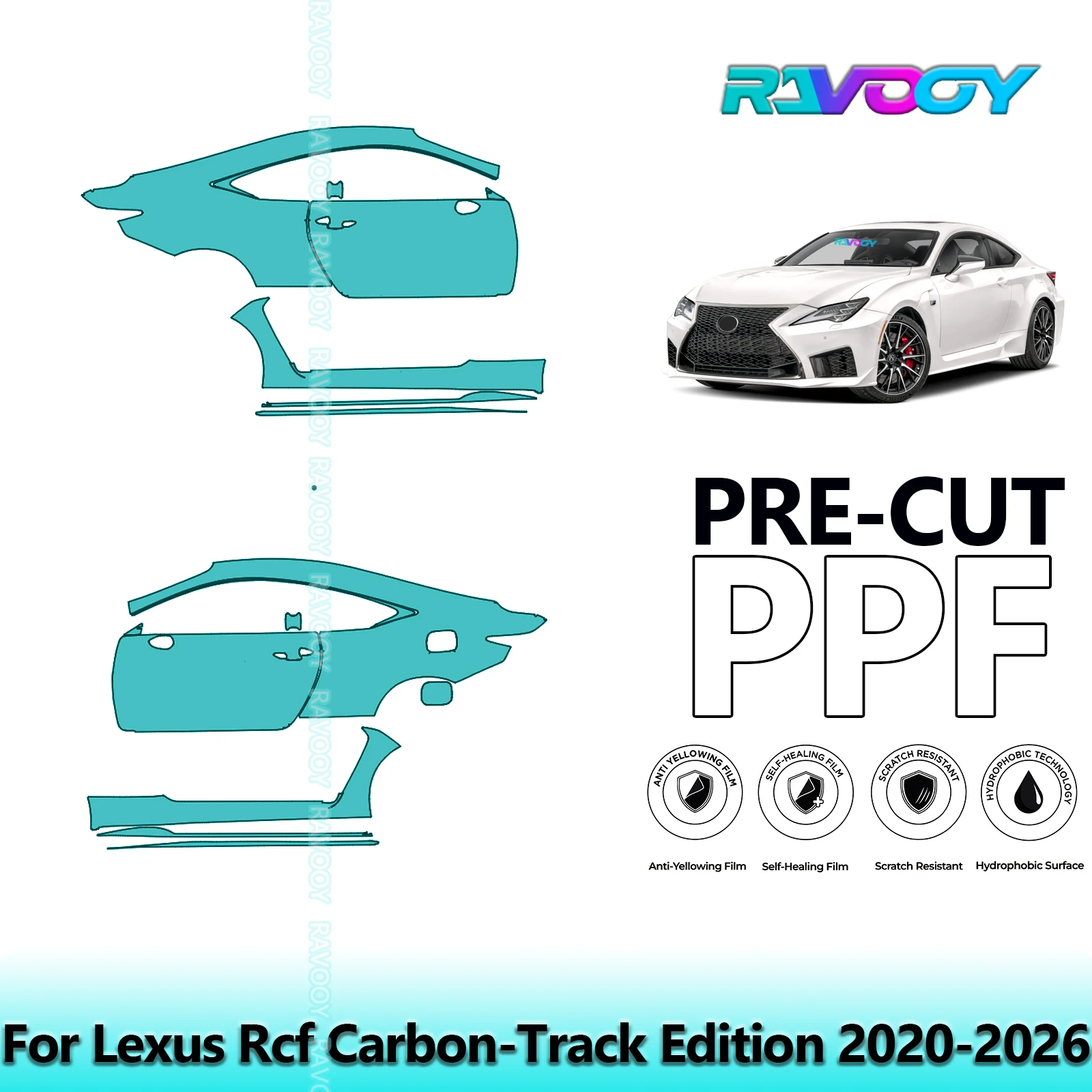 For Lexus Rcf Carbon-Track Edition 2020-2026 8.5mil Clear Matte Pre-Cut PPF Door & A/B Pillar Kit TPU Paint Protection Film Set
For Lexus Rcf Carbon-Track Edition 2020-2026 8.5mil Clear Matte Pre-Cut PPF Door & A/B Pillar Kit TPU Paint Protection Film Set