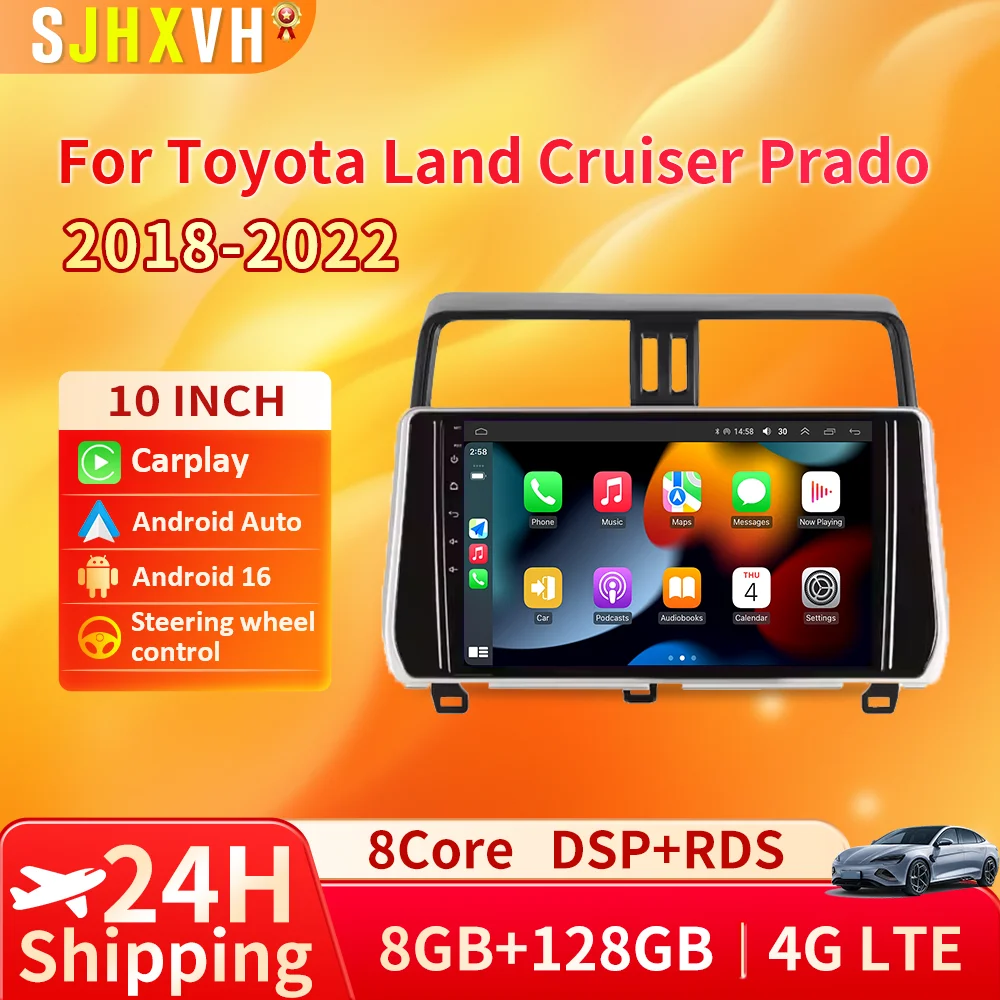 Android 16 Car Radio For Toyota Land Cruiser Prado 150 2018 - 2020 Carplay Auto GPS Multimedia Player Video Head Unit DSP Stereo
Android 16 Car Radio For Toyota Land Cruiser Prado 150 2018 - 2020 Carplay Auto GPS Multimedia Player Video Head Unit DSP Stereo
