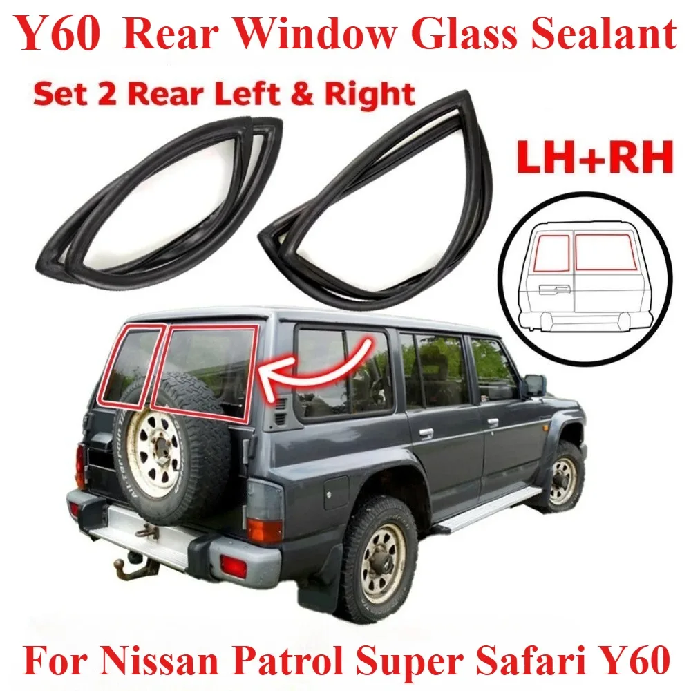 Rear window glass weatherstripping For Nissan Patrol Y60 Super Safari Y60 OEM:9031106J00 9031006J00
Rear window glass weatherstripping For Nissan Patrol Y60 Super Safari Y60 OEM:9031106J00 9031006J00