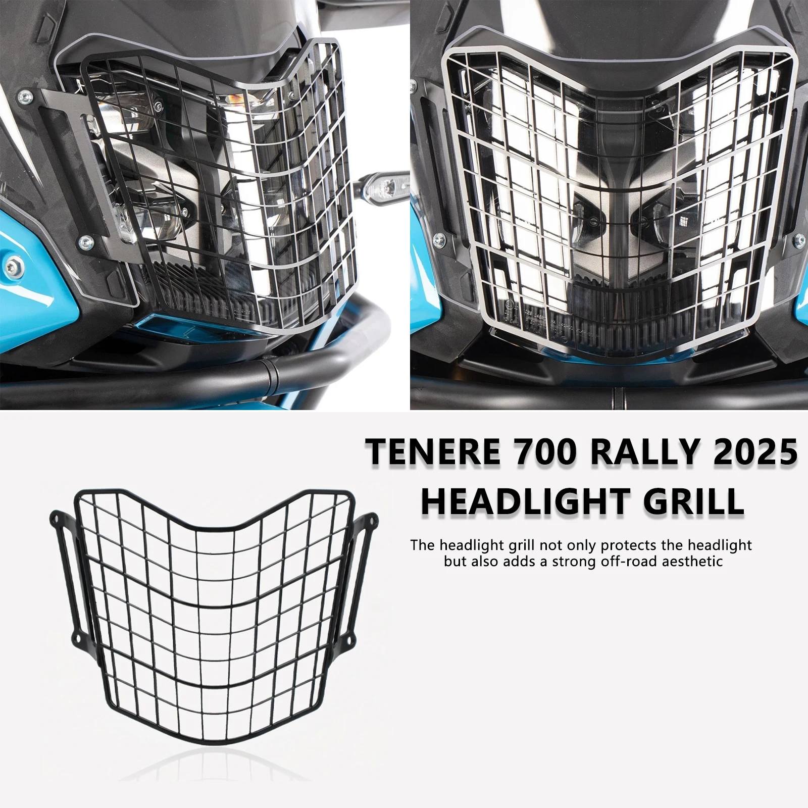 Защитная крышка для передней фары, решетка для фар, защитная крышка для Yamaha Tenere 700 Rally 2025 Tenere700 2025 T700
Защитная крышка для передней фары, решетка для фар, защитная крышка для Yamaha Tenere 700 Rally 2025 Tenere700 2025 T700