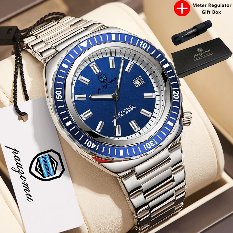 PAAZOMU Fashion Business Men's Watches High Quality Waterproof Luminous Watch For Men Date Week Casual Quartz Male Clock Reloj
PAAZOMU Fashion Business Men's Watches High Quality Waterproof Luminous Watch For Men Date Week Casual Quartz Male Clock Reloj