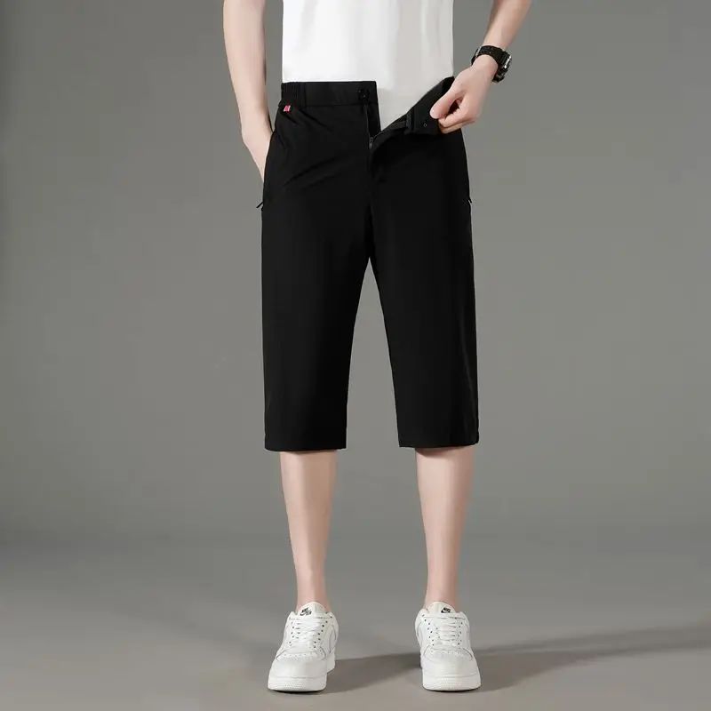 Men's Quick Dry Sports Capri Pants Summer Thin Elastic Breathable Loose Casual Shorts with Fly Design for Comfort
Men's Quick Dry Sports Capri Pants Summer Thin Elastic Breathable Loose Casual Shorts with Fly Design for Comfort