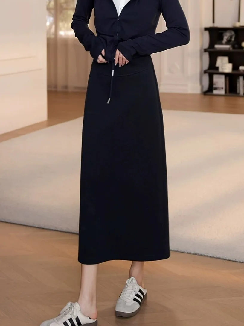 Yanyan Spring Summer High Waist Long Dstring Sweat Skirt Clean Fit Embroidery A-Line Cotton Ciwalk Stand Fit YY372
Yanyan Spring Summer High Waist Long Dstring Sweat Skirt Clean Fit Embroidery A-Line Cotton Ciwalk Stand Fit YY372