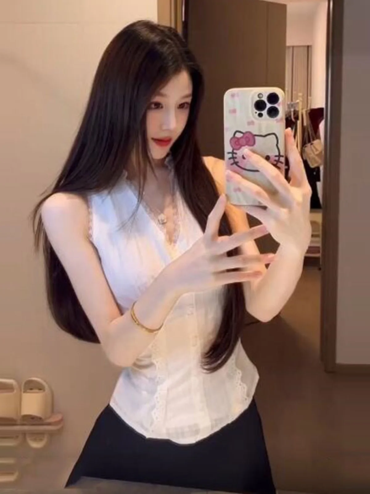 Unique Beautiful White Shirt Half Skirt Set Youthful Fashionable Summer Outfit Two-Piece Set Comfortable Cotton Material
Unique Beautiful White Shirt Half Skirt Set Youthful Fashionable Summer Outfit Two-Piece Set Comfortable Cotton Material