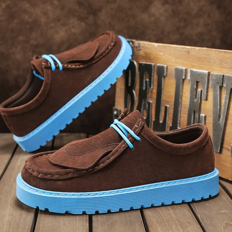 2025 Fashion Designer Shoes Men Brown Suede Loafers Autumn Platform Casual Shoes For Man Comfort Anti-slip Men's Driving Shoes
2025 Fashion Designer Shoes Men Brown Suede Loafers Autumn Platform Casual Shoes For Man Comfort Anti-slip Men's Driving Shoes