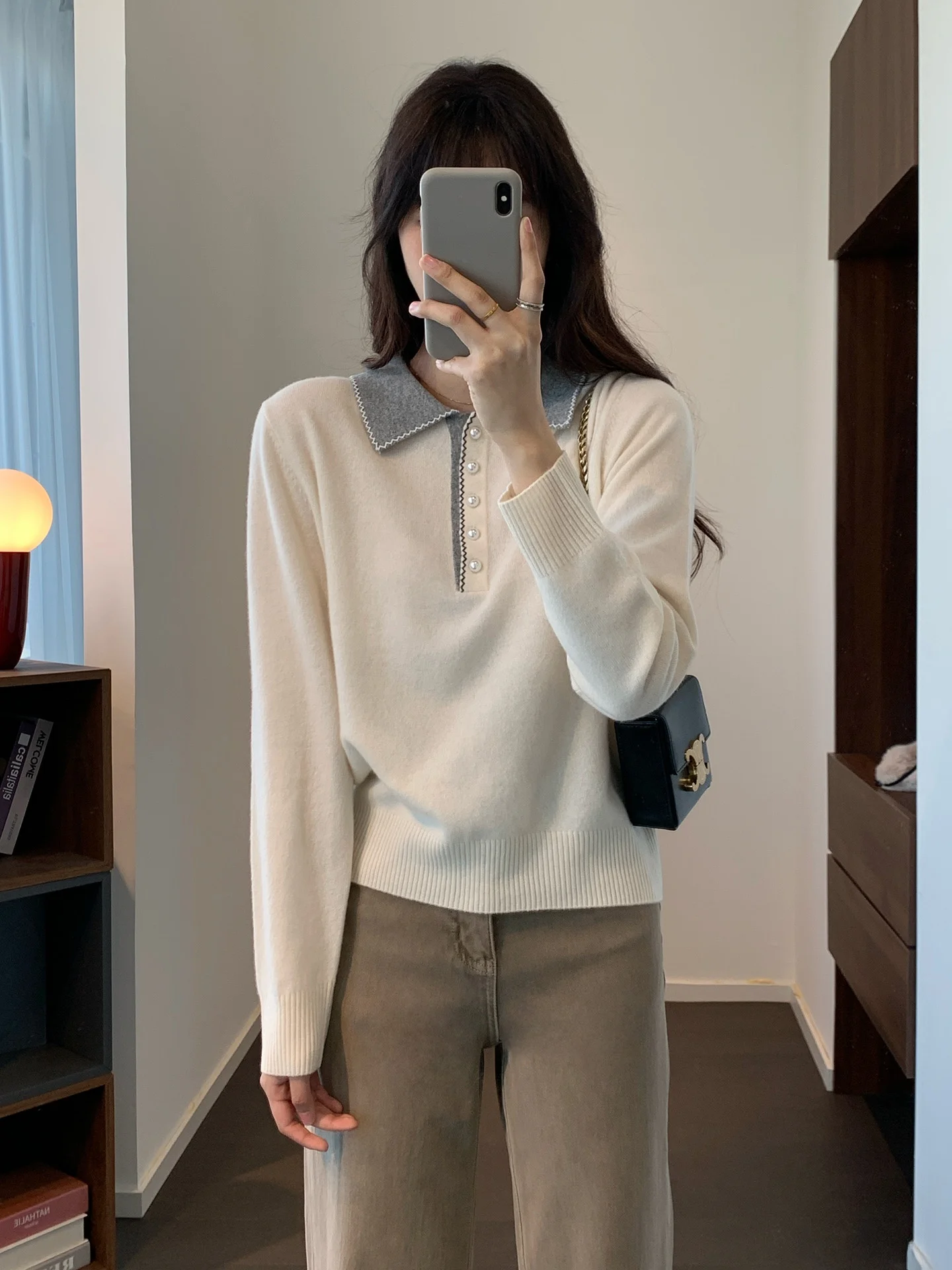 Ele Вязаный шерстяной свитер с открытым воротником Long Sve Commute Универсальный цвет Blo Design Женский прямой крой Зимняя фаска...
Ele Вязаный шерстяной свитер с открытым воротником Long Sve Commute Универсальный цвет Blo Design Женский прямой крой Зимняя фаска...