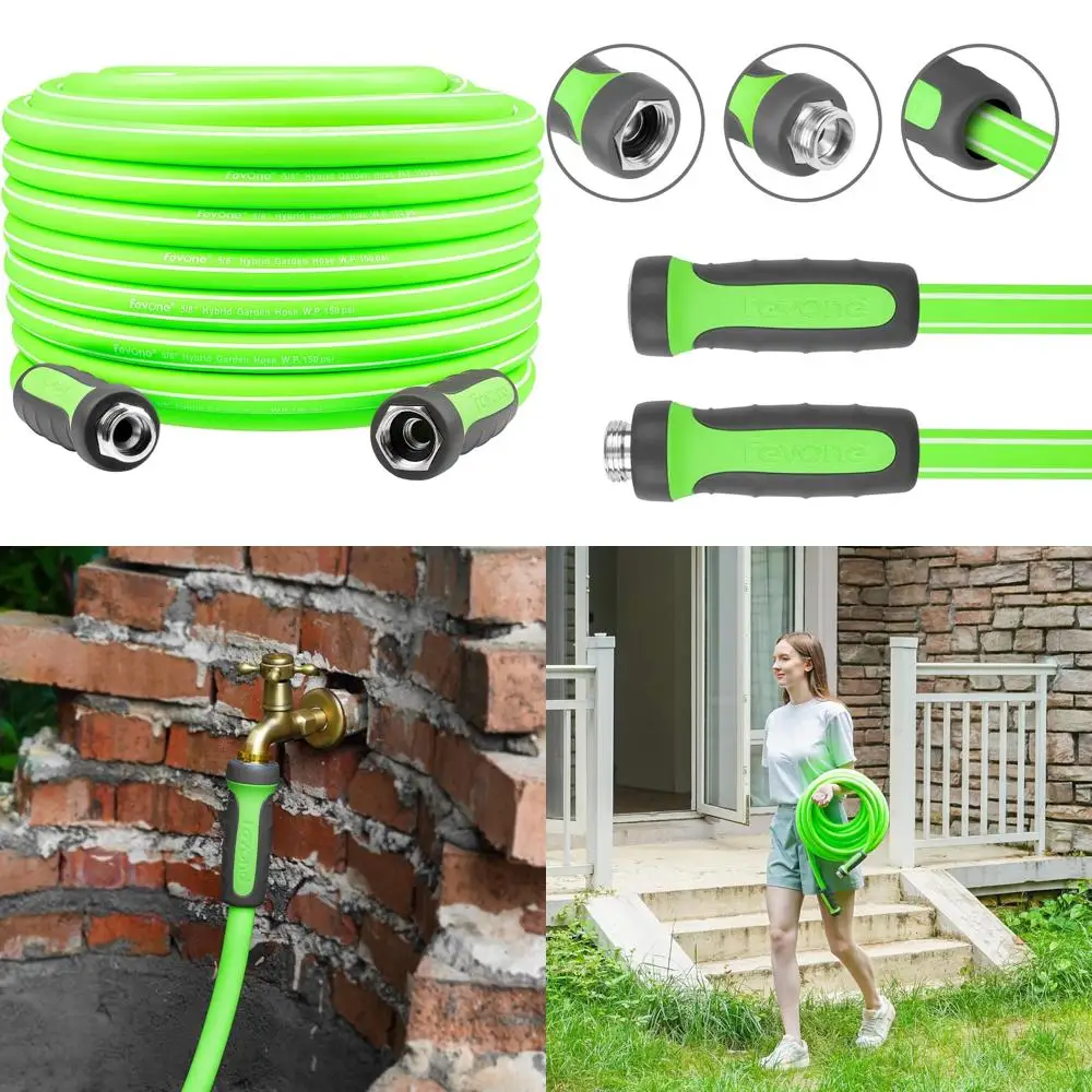 Сверхмощный гибридный полимерный безопасный садовый шланг для питьевой воды 105 футов x 5/8 без узлов, легкий и прочный
Сверхмощный гибридный полимерный безопасный садовый шланг для питьевой воды 105 футов x 5/8 без узлов, легкий и прочный