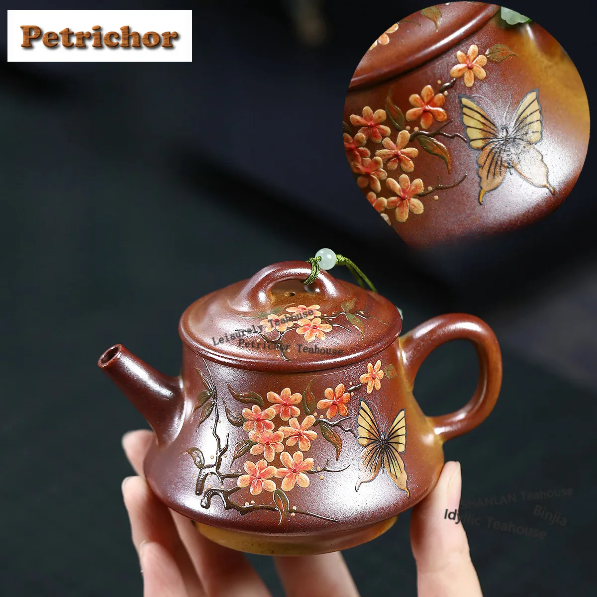 190ml Yixing Purple Clay Teapots Handmade Butterfly Pot Raw Ore Wood-fired Porcelain Mud Tea Soaking Kettle With Strainer Zisha
190ml Yixing Purple Clay Teapots Handmade Butterfly Pot Raw Ore Wood-fired Porcelain Mud Tea Soaking Kettle With Strainer Zisha