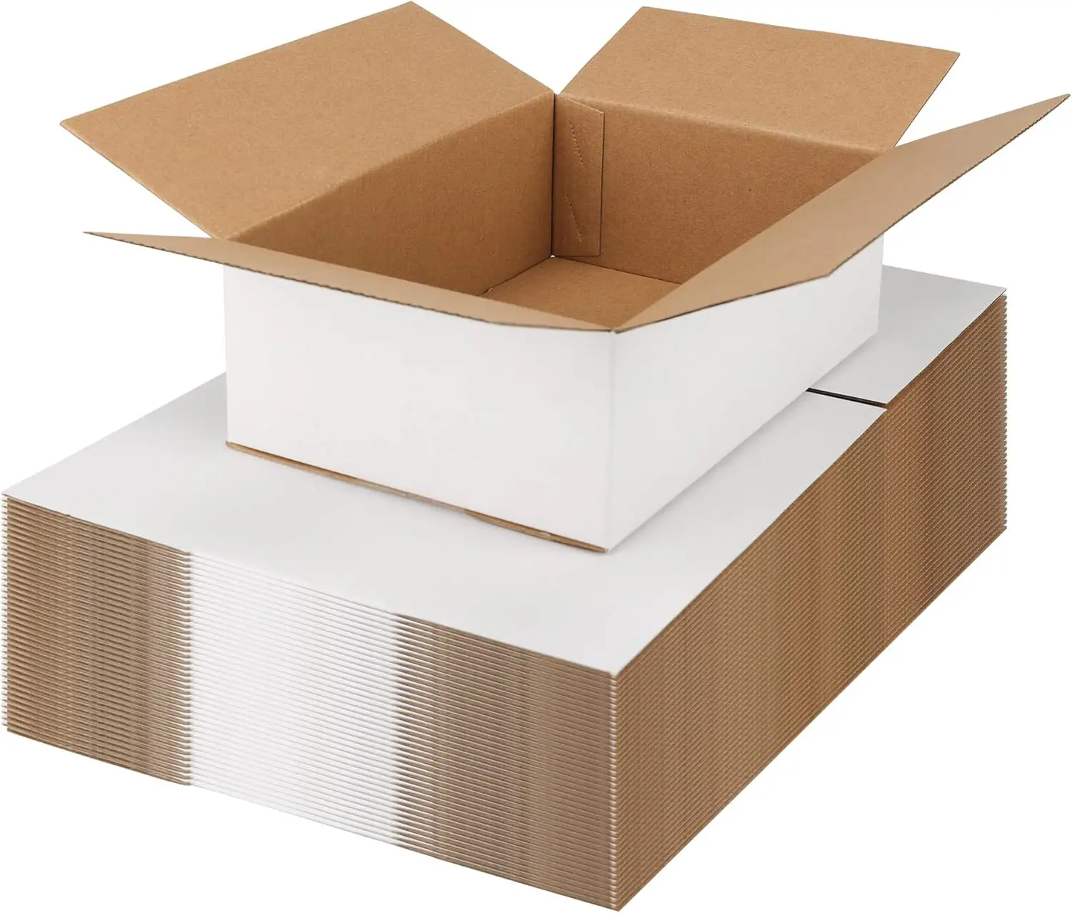 40 Pack 9x6x3 White Corrugated Cardboard Boxes for Small Business Shipping, Mailing, and Storing
40 Pack 9x6x3 White Corrugated Cardboard Boxes for Small Business Shipping, Mailing, and Storing