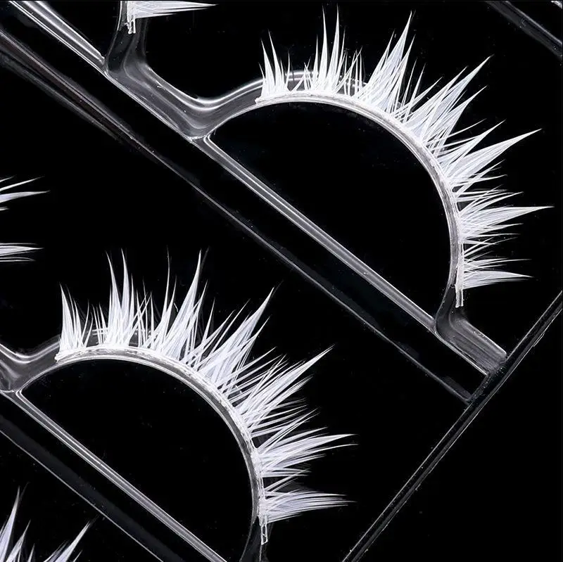 White Anime Eyelashes Japanese Style 3D Upper Lashes Anime Manga Lashes for Halloween Party Stage Masquerade
White Anime Eyelashes Japanese Style 3D Upper Lashes Anime Manga Lashes for Halloween Party Stage Masquerade