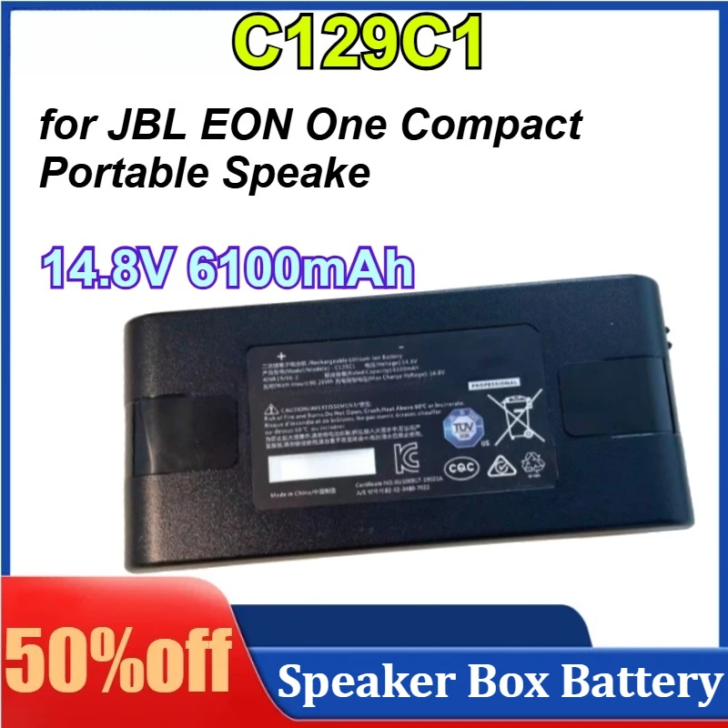C129C1 14.8V 6100mAh Replacement Battery Pack for JBL EON One Compact Portable Speake Portable PA speaker / speaker box
C129C1 14.8V 6100mAh Replacement Battery Pack for JBL EON One Compact Portable Speake Portable PA speaker / speaker box