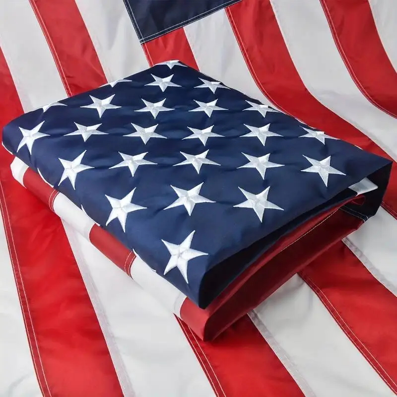 3x5 Ft American Flag USA Oxford Nylon Embroidered Stars Stitched Stripes with Brass Grommets National US Banners
3x5 Ft American Flag USA Oxford Nylon Embroidered Stars Stitched Stripes with Brass Grommets National US Banners