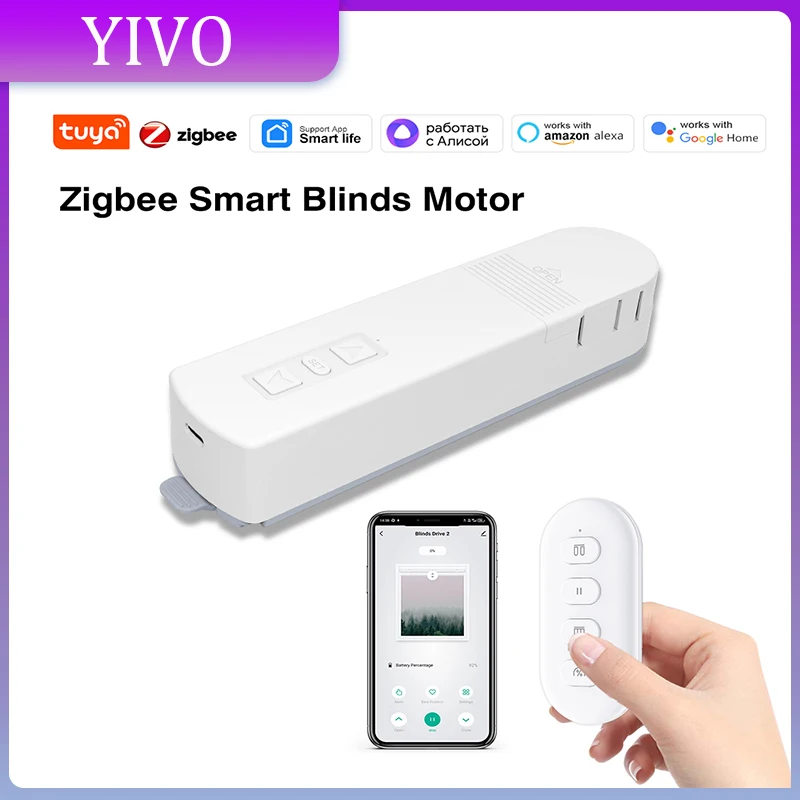 2025 Newest Tuya Zigbee3.0 Smart Blinds Motor with RF Remote APP Control Alexa Google Assistant SmartThings Yandex
2025 Newest Tuya Zigbee3.0 Smart Blinds Motor with RF Remote APP Control Alexa Google Assistant SmartThings Yandex