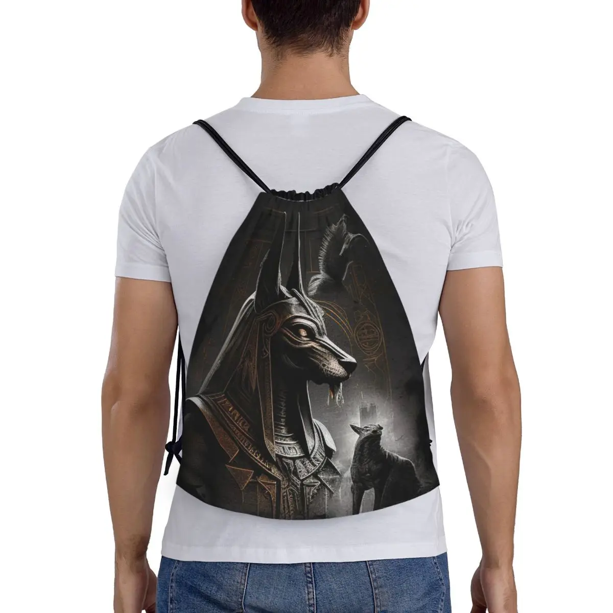Ancient Egypt God Anubis Egyptian Pharaoh Backpacks Casual Drawstring Bundle Pocket Shoes Bag Book Bags for Man Woman School
Ancient Egypt God Anubis Egyptian Pharaoh Backpacks Casual Drawstring Bundle Pocket Shoes Bag Book Bags for Man Woman School