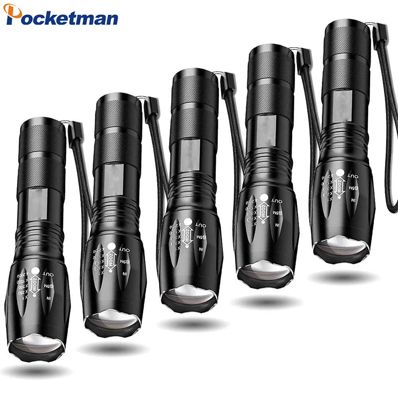 1/5PCS Tactical Flashlights Brightest LED Flashlight with 5 Modes Outdoor Emergency Light Telescopic zoom Torch High Power
1/5PCS Tactical Flashlights Brightest LED Flashlight with 5 Modes Outdoor Emergency Light Telescopic zoom Torch High Power