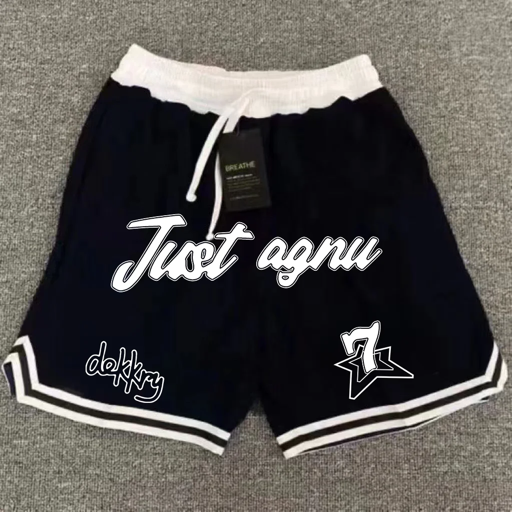 Мужские баскетбольные шорты из джерси с буквенным принтом, спортивные шорты в стиле хип-хоп с завязками и карманами
Мужские баскетбольные шорты из джерси с буквенным принтом, спортивные шорты в стиле хип-хоп с завязками и карманами