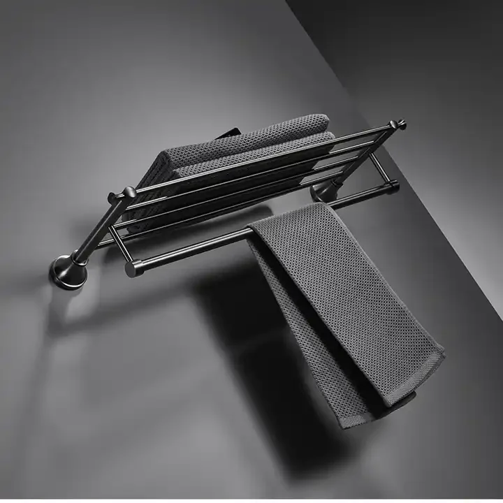 Сантехника для ванной комнаты, настенная матовая серая двухполюсная вешалка для полотенец, аксессуары для ванной комнаты
Сантехника для ванной комнаты, настенная матовая серая двухполюсная вешалка для полотенец, аксессуары для ванной комнаты