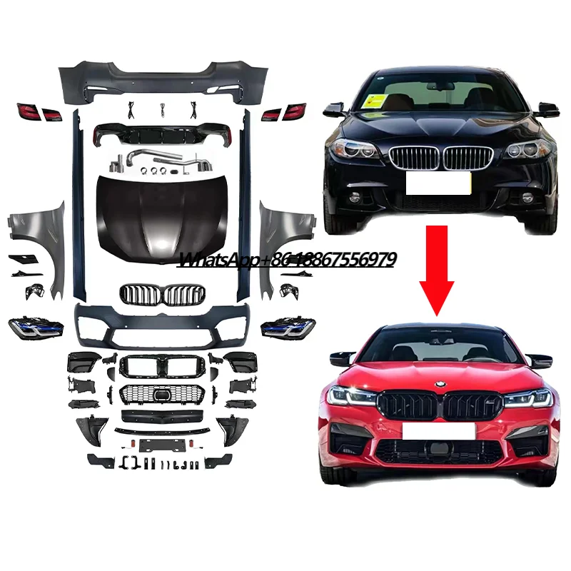 For 5 Series F10 Modified M5 Front Bumper with Grill for Body Kit Car Bumper 2012-2018 Old to New for
For 5 Series F10 Modified M5 Front Bumper with Grill for Body Kit Car Bumper 2012-2018 Old to New for