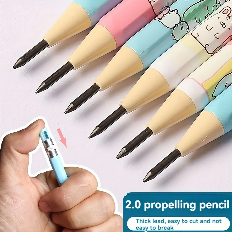 Black random automatic pencil style set, 2.0mm lead, automatic press type, continuous writing, replaceable lead, feather free, 2B hardness
Black random automatic pencil style set, 2.0mm lead, automatic press type, continuous writing, replaceable lead, feather free, 2B hardness