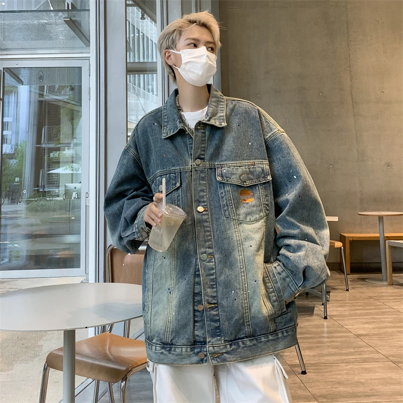 2024 Spring Autumn Men Solid Lapel Denim Jackets Fashion Jeans Motorcycle Jeans Clothing Top Cotton Casual Loose Coats Y52
2024 Spring Autumn Men Solid Lapel Denim Jackets Fashion Jeans Motorcycle Jeans Clothing Top Cotton Casual Loose Coats Y52