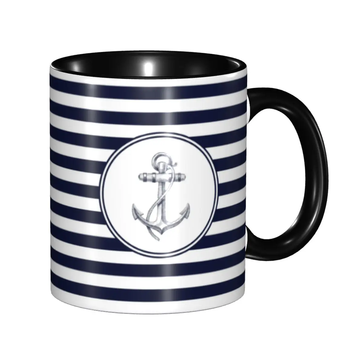 Anchor And Navy Blue Stripes Coffee Mugs DIY Custom Nautical Sailor Ceramic Milk Tea Mug Cup
Anchor And Navy Blue Stripes Coffee Mugs DIY Custom Nautical Sailor Ceramic Milk Tea Mug Cup