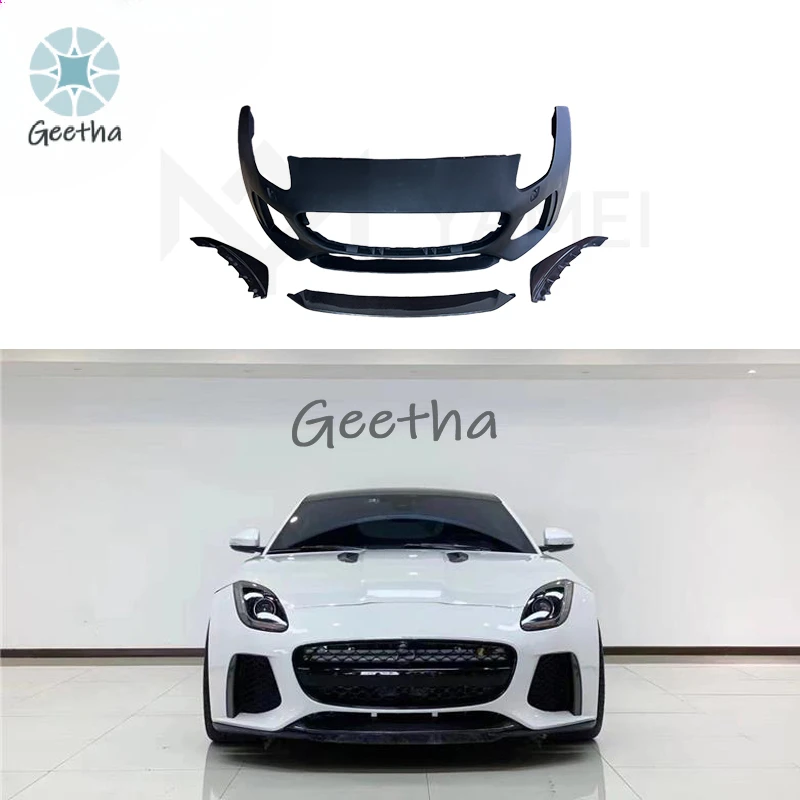SVR Style Half Carbon Fiber Front Bumper for Jaguar F Type Body Kit
SVR Style Half Carbon Fiber Front Bumper for Jaguar F Type Body Kit