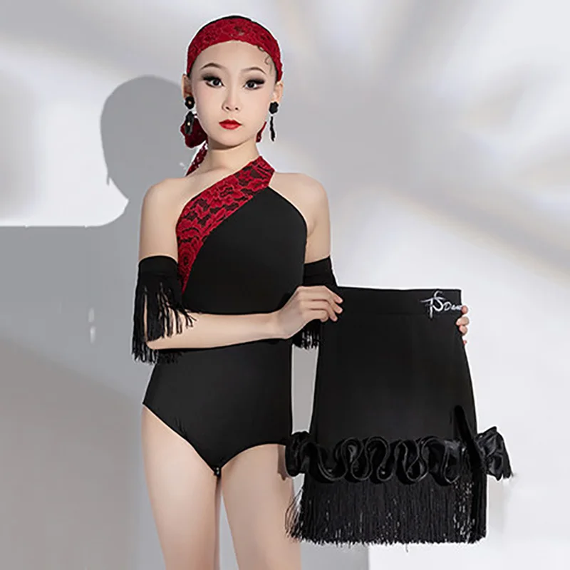 Children Modern Latin Dance One Shoulder Tassels Jumpsuit and Skirt Girls Professional Competition Waltz Social Dancewear
Children Modern Latin Dance One Shoulder Tassels Jumpsuit and Skirt Girls Professional Competition Waltz Social Dancewear