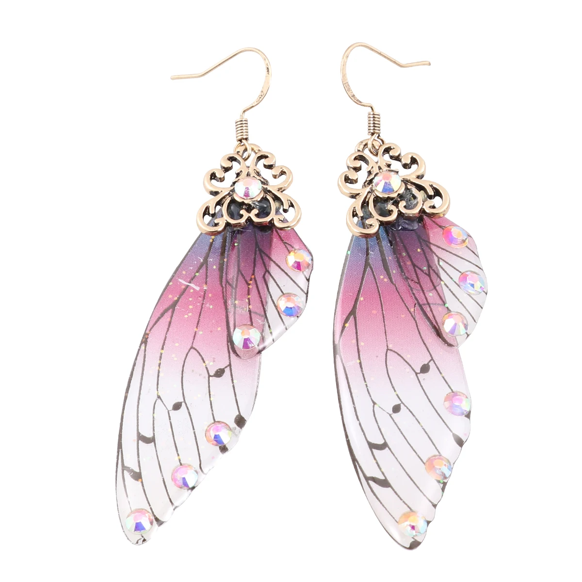 Butterfly Wing Imitation Cicadas Wings Girls Jewelry Creative Personality Ear Personality Earrings Drops Wedding Gifts
Butterfly Wing Imitation Cicadas Wings Girls Jewelry Creative Personality Ear Personality Earrings Drops Wedding Gifts