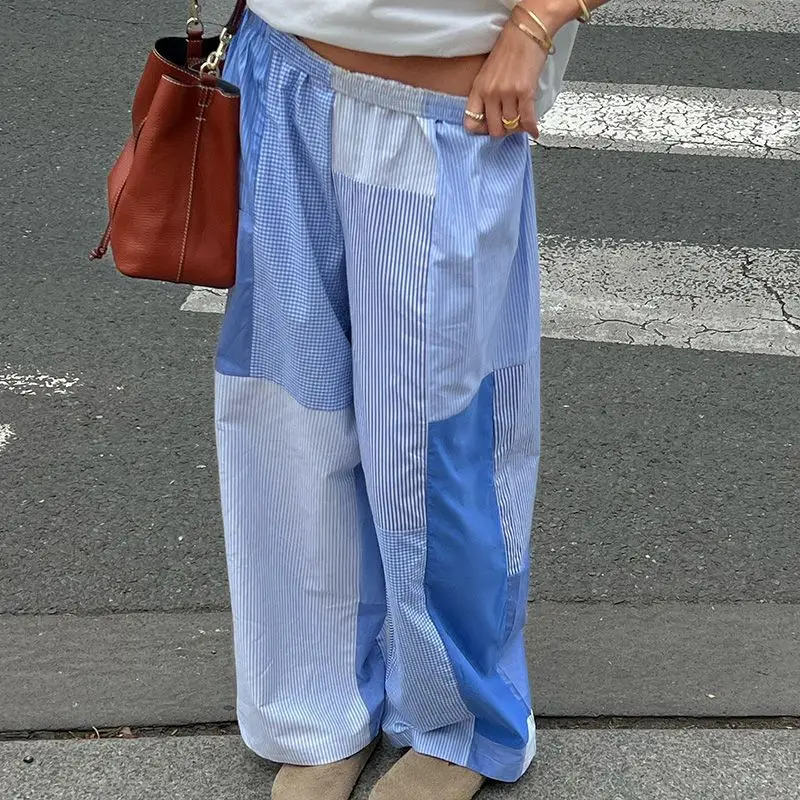 Pants Thin Casual With Striped Rag And Color Matching Design Fresh And Sweet Personality Loose And Lazy Style Trousers
Pants Thin Casual With Striped Rag And Color Matching Design Fresh And Sweet Personality Loose And Lazy Style Trousers