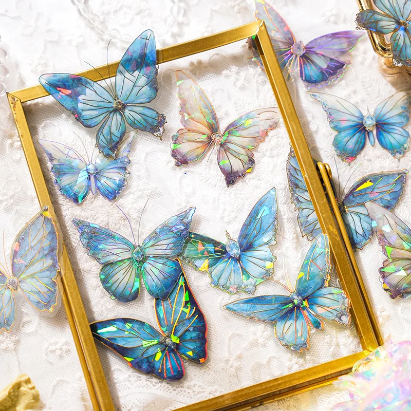 Набор наклеек «Золотая бабочка» с эффектом ледяного кристалла, серия Xiuyu Butterfly Dream, винтажный стиль Ins, для дневников и творчества
Набор наклеек «Золотая бабочка» с эффектом ледяного кристалла, серия Xiuyu Butterfly Dream, винтажный стиль Ins, для дневников и творчества