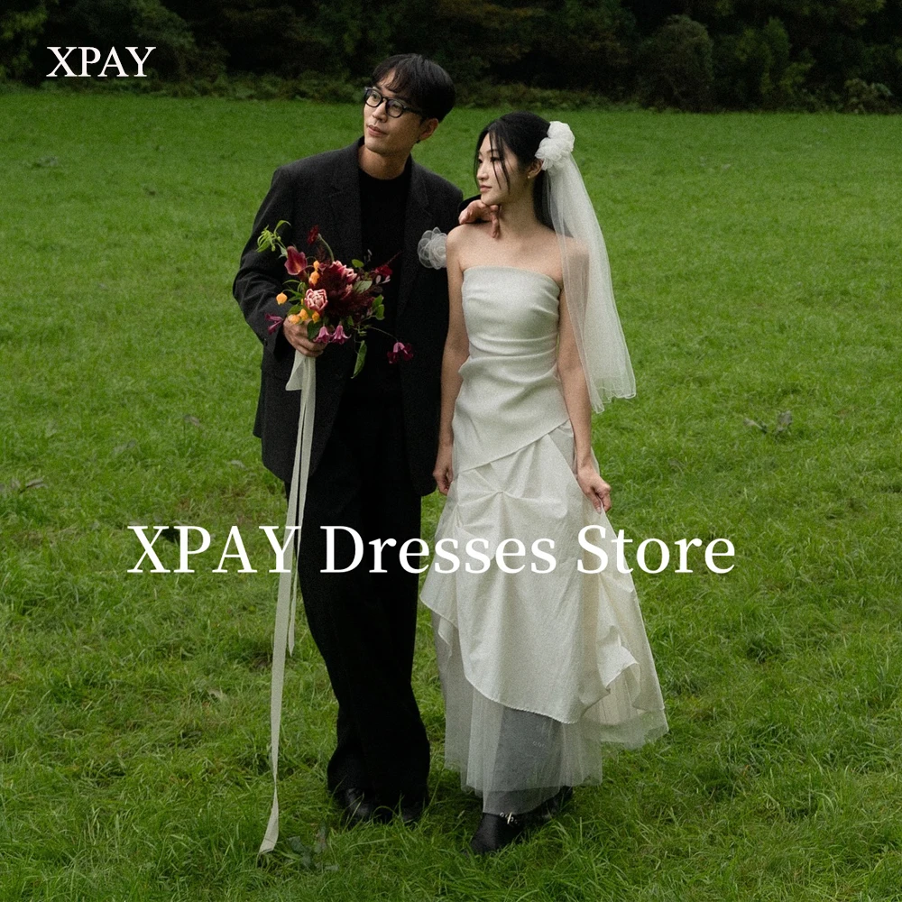 XPAY Strapless A Line Wedding Dresses Korea Photo shoot Veil Bridal Gowns Corset Back Wedding photography Customized 2025
XPAY Strapless A Line Wedding Dresses Korea Photo shoot Veil Bridal Gowns Corset Back Wedding photography Customized 2025